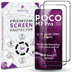 Tempered Glass for Poco M7 Pro Premium Screen Protector Guard