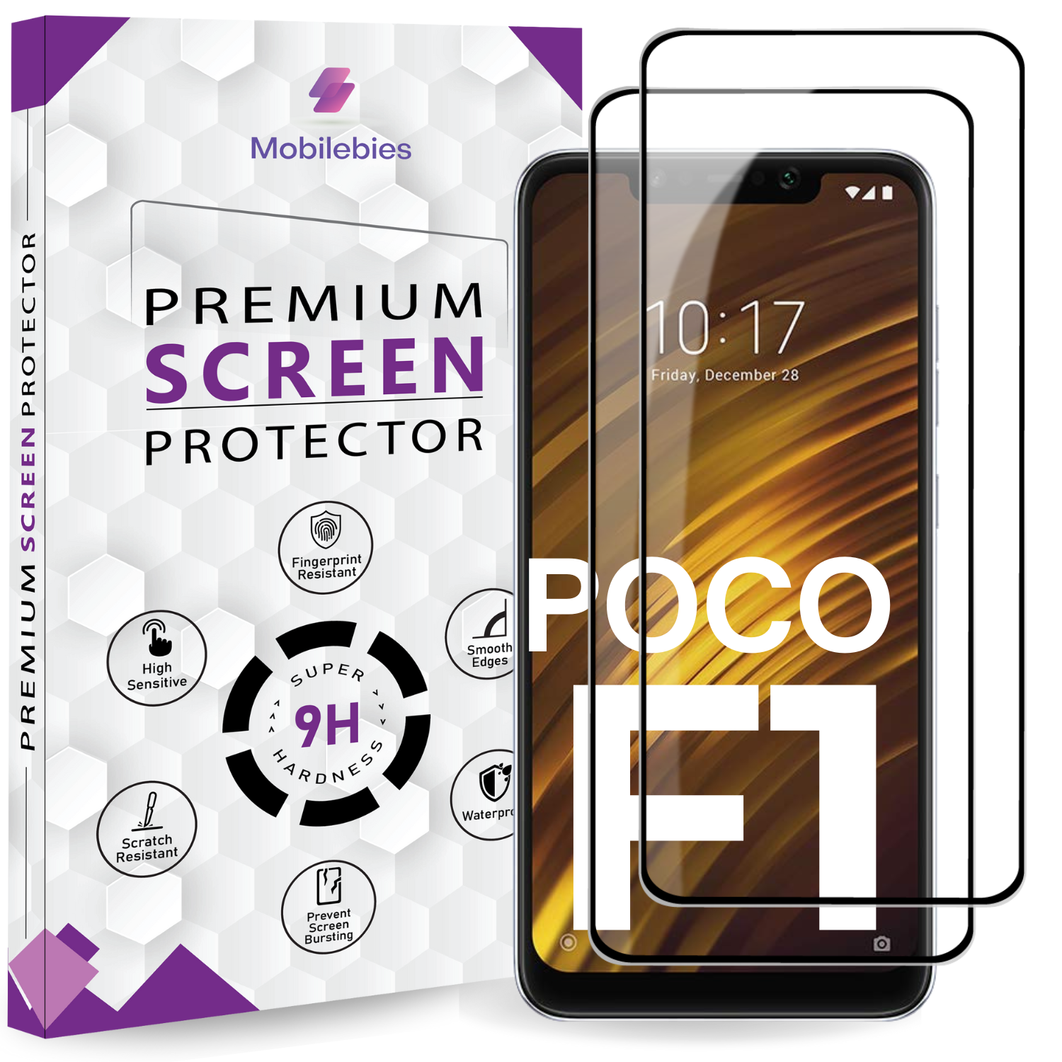 Tempered Glass for Poco F1 Premium Screen Protector Guard Secondary image