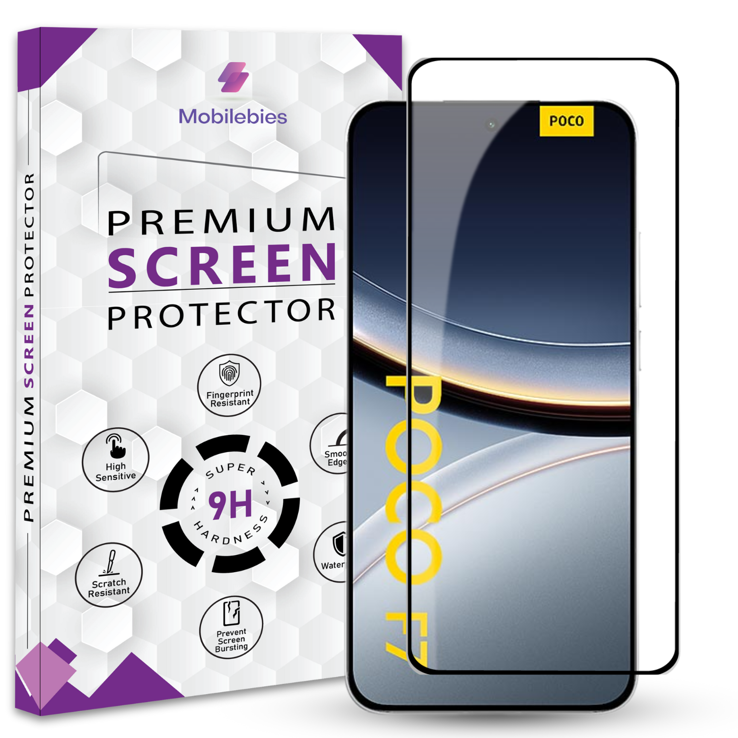 Tempered Glass for Poco F7 5G Premium Screen Protector Guard Main image