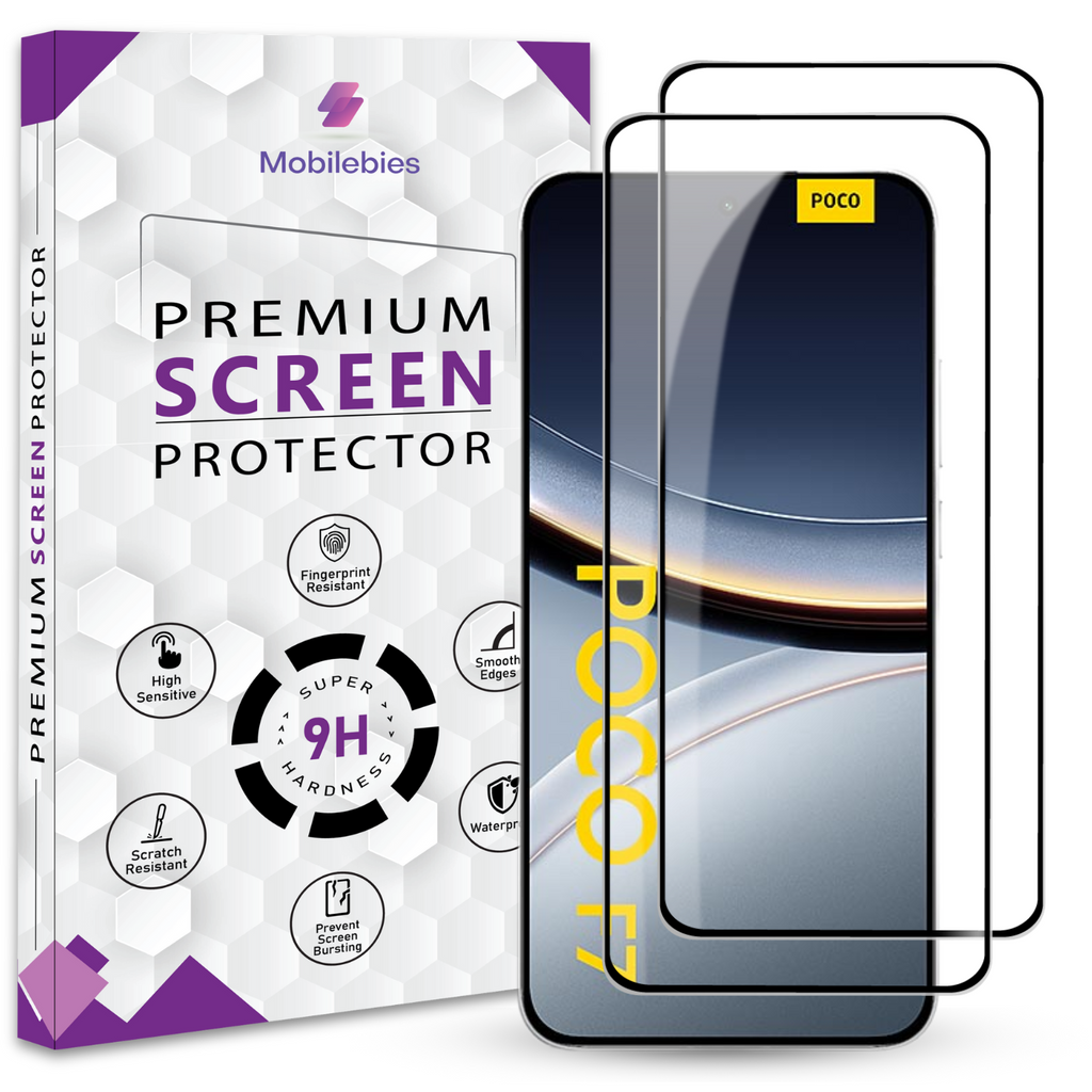 Tempered Glass for Poco F7 5G Premium Screen Protector Guard
