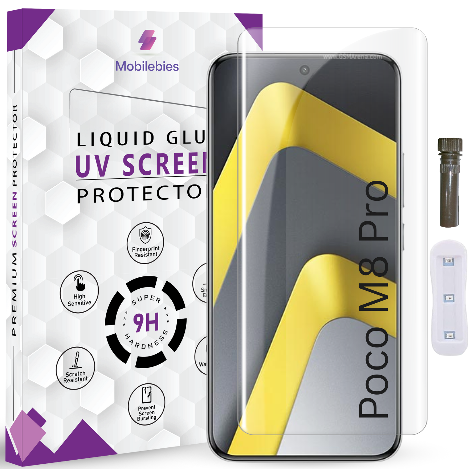 Poco M8 Pro Advanced HD+ UV Glass Screen Protector Main image