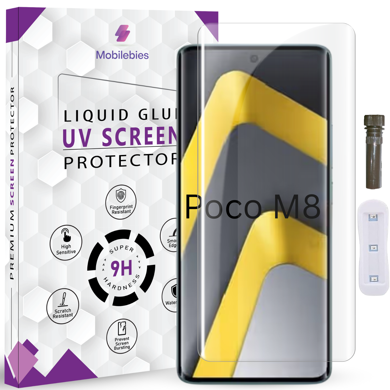 Poco M8 Advanced HD+ UV Glass Screen Protector Main image