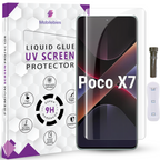 Tempered Glass For Poco X7 Advanced HD+ UV Glass Screen Protector Guard