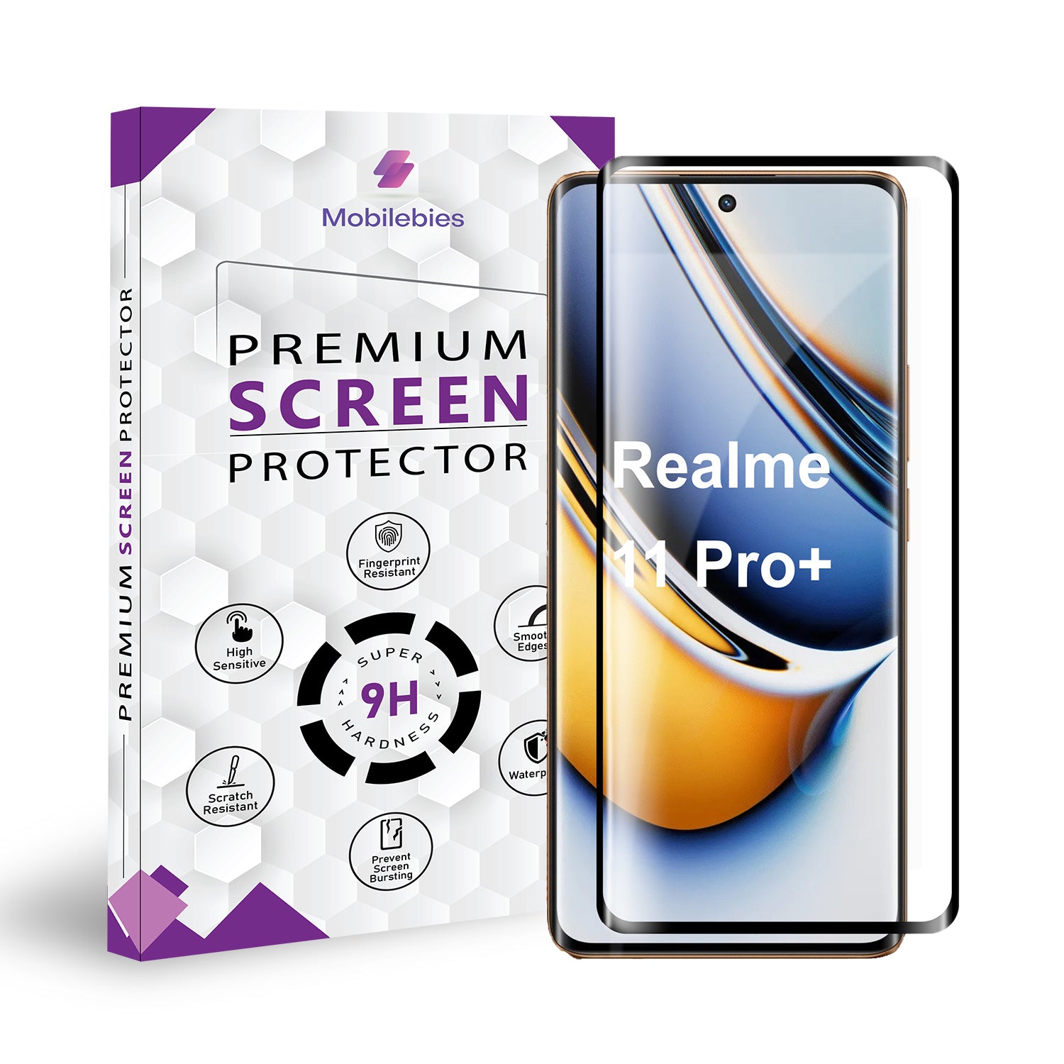 Realme 11 Pro Plus Full Glue Curved Screen Protector Main image