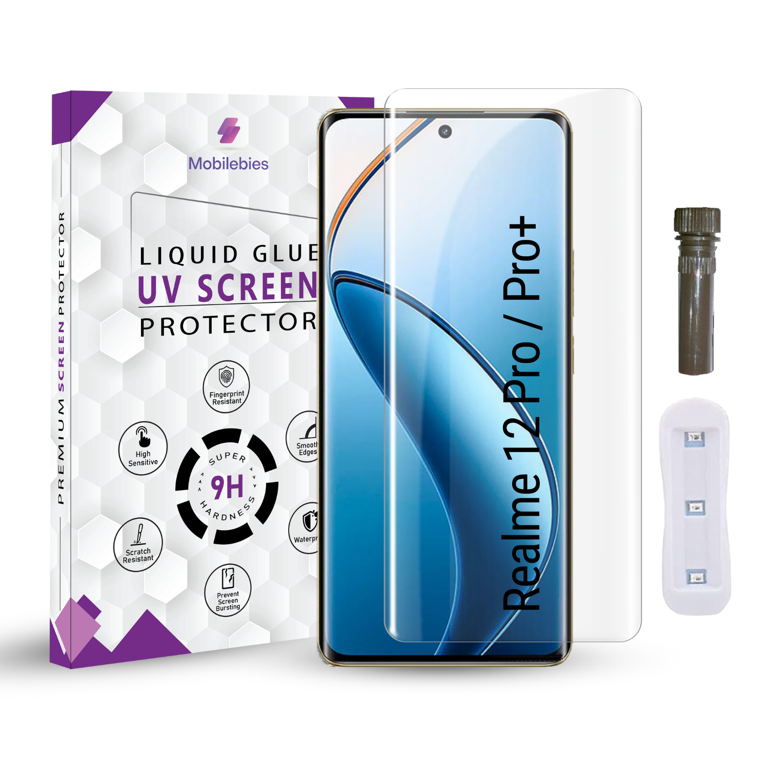 Realme 12 Pro / Realme 12 Pro Plus 5G Advanced UV Screen Protector Tempered Glass Main image