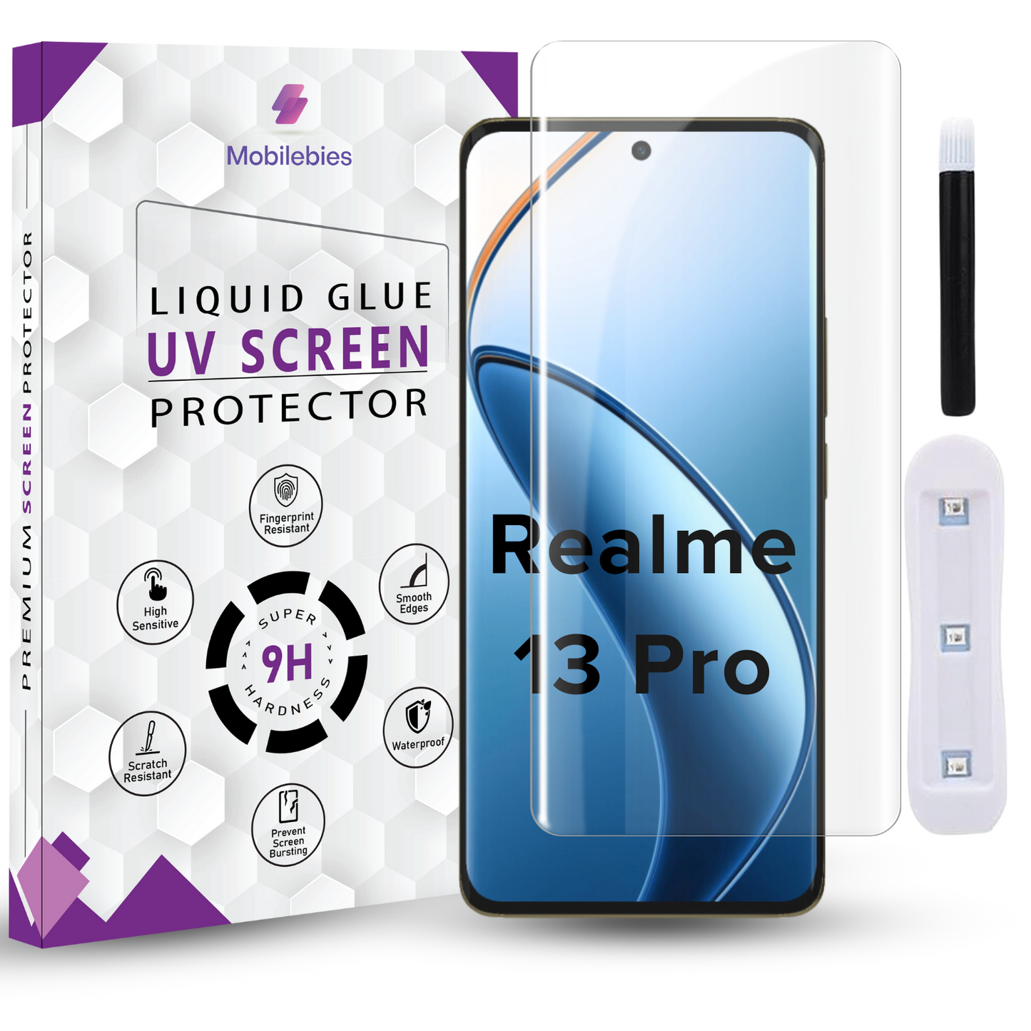 Realme 13 Pro Premium HD+ UV Glass Screen Protector