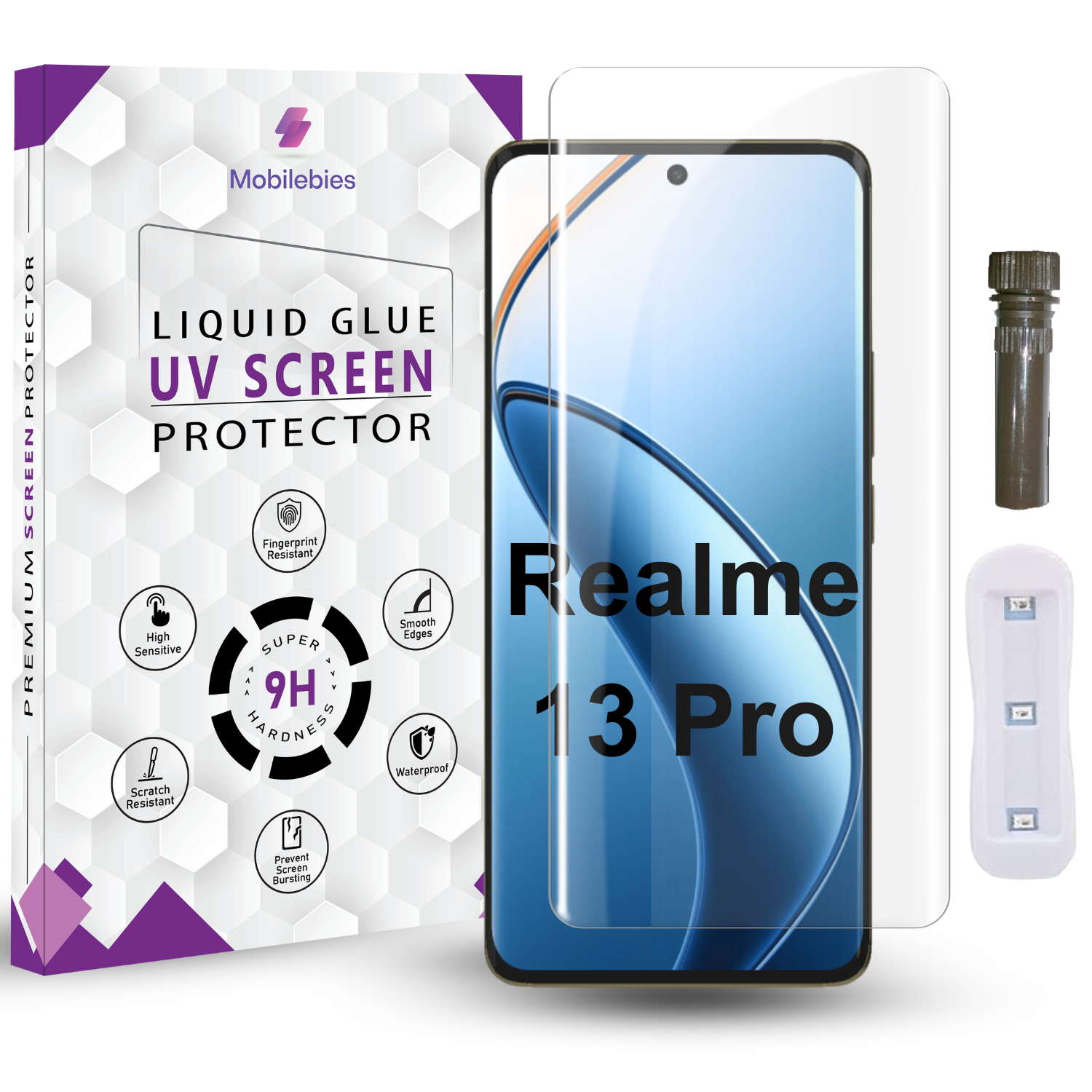 Realme 13 Pro Advanced HD+ UV Glass Screen Protector Main image