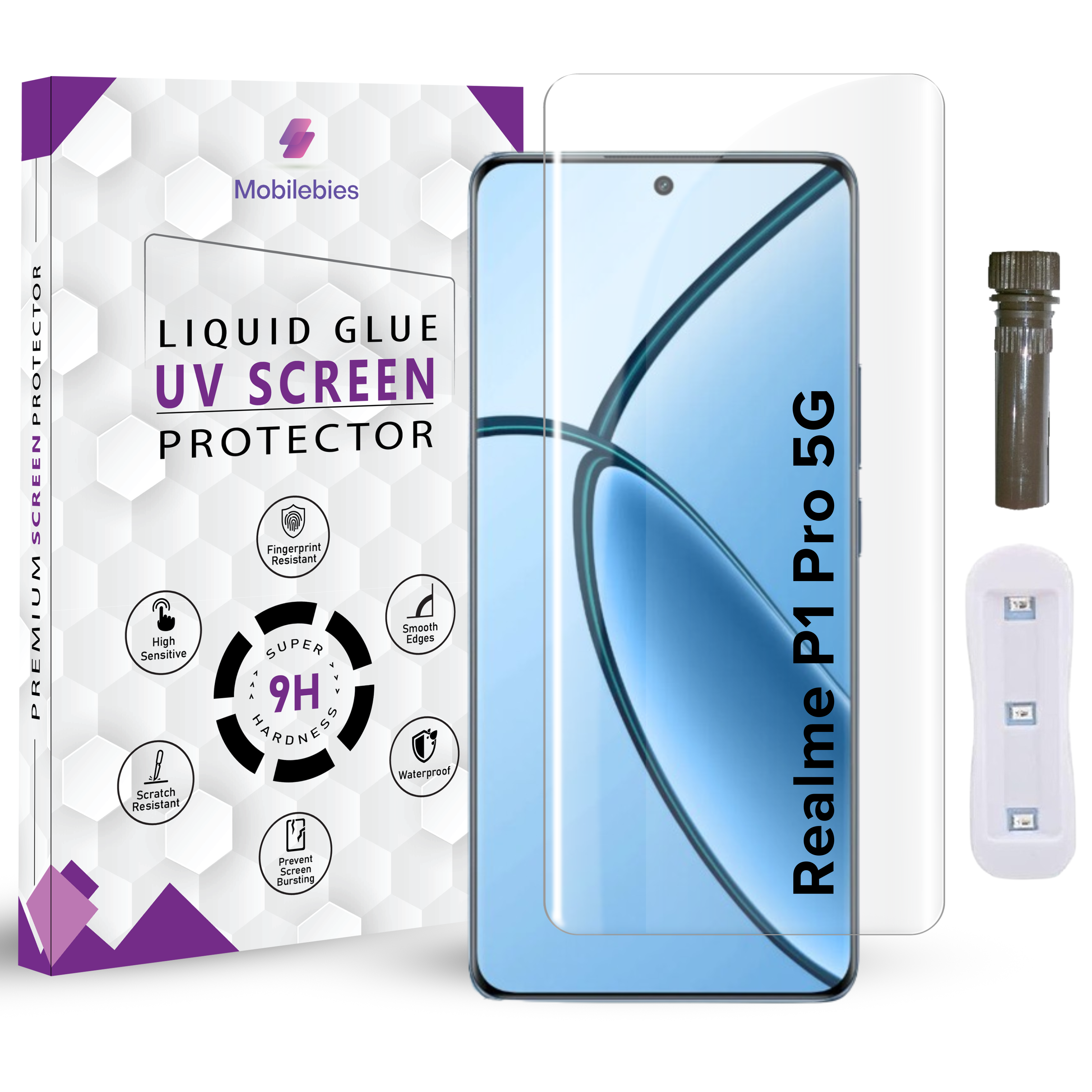 Realme P1 Pro 5G Advanced HD+ UV Glass Screen Protector Main image