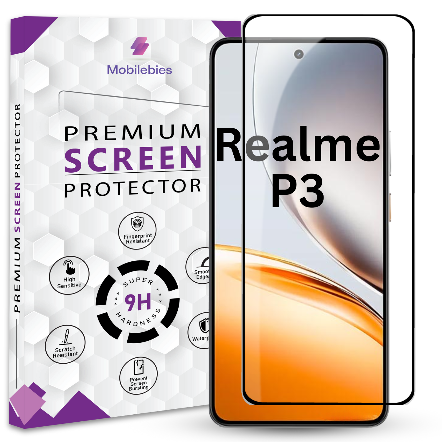 Tempered Glass for Realme P3 Premium Screen Protector Guard