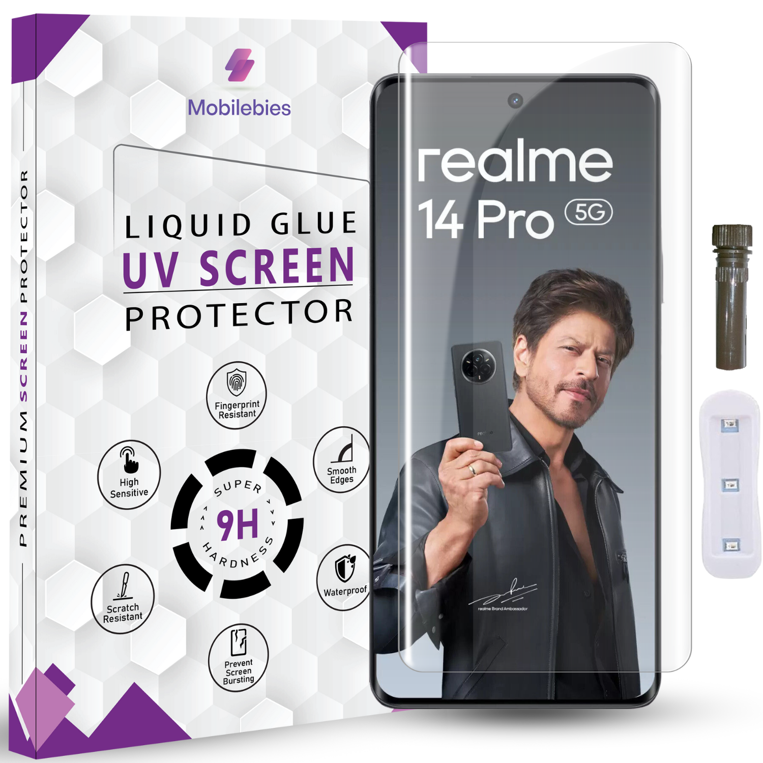 Tempered Glass For Realme 14 Pro Advanced HD+ UV Glass Screen Protector Guard