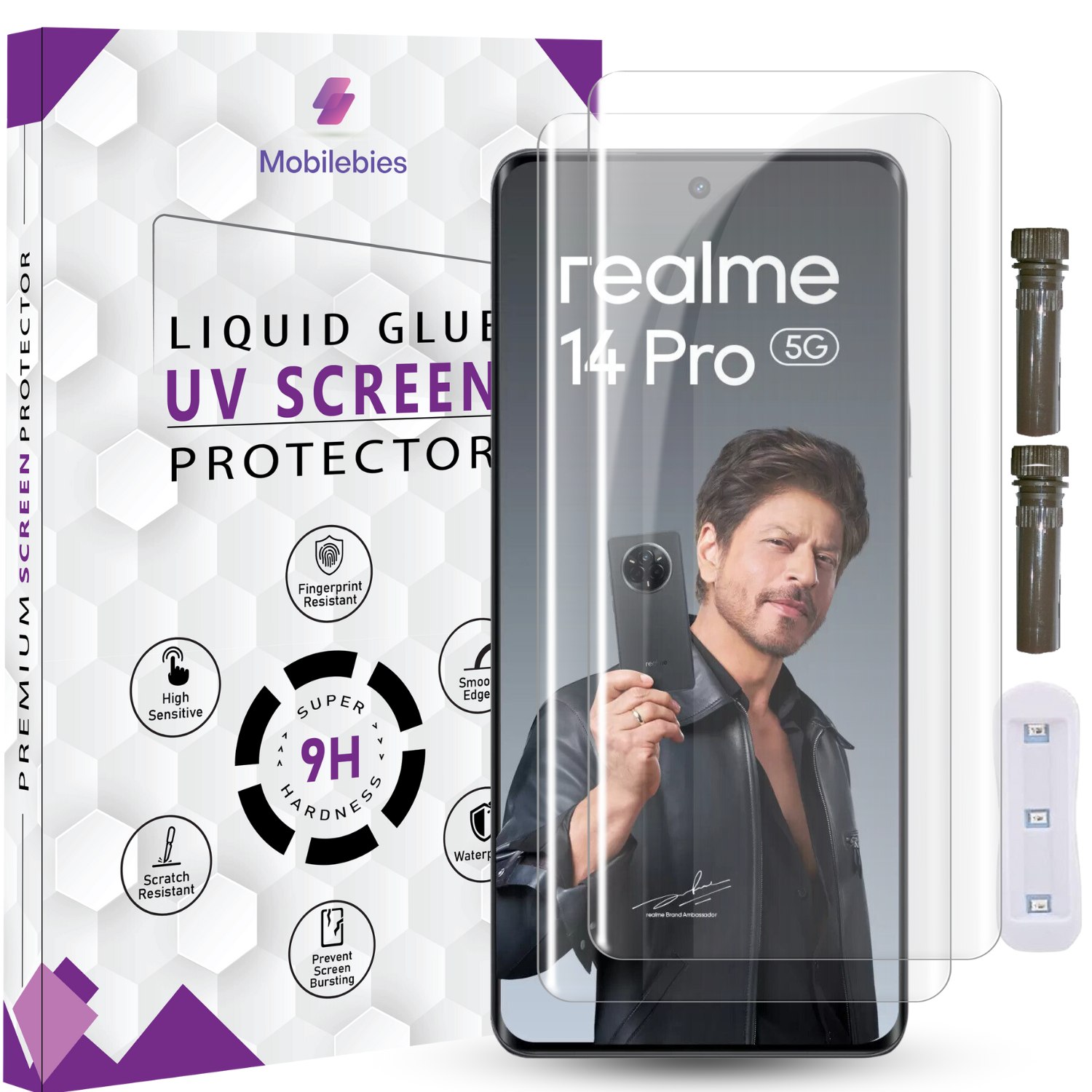 Tempered Glass For Realme 14 Pro Advanced HD+ UV Glass Screen Protector Guard