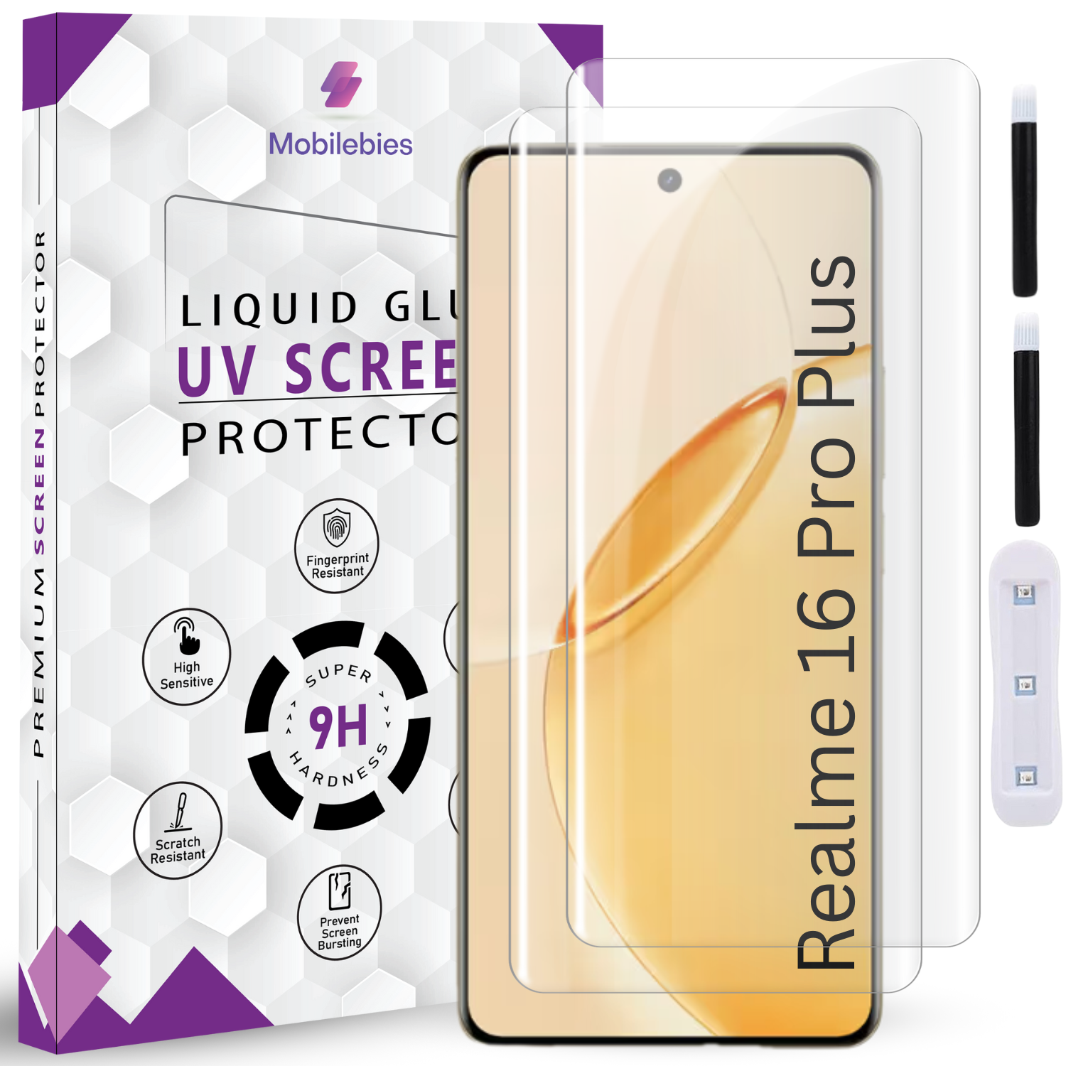 Realme 16 Pro Plus Premium HD+ UV Glass Screen Protector Secondary image