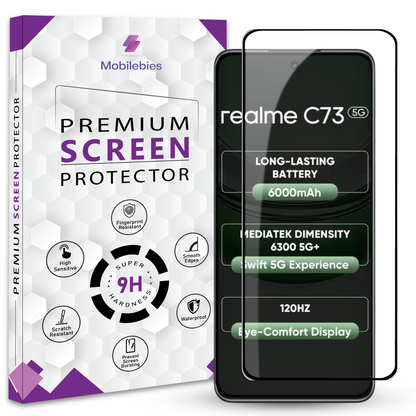 Tempered Glass for Realme C73 Premium Screen Protector Guard