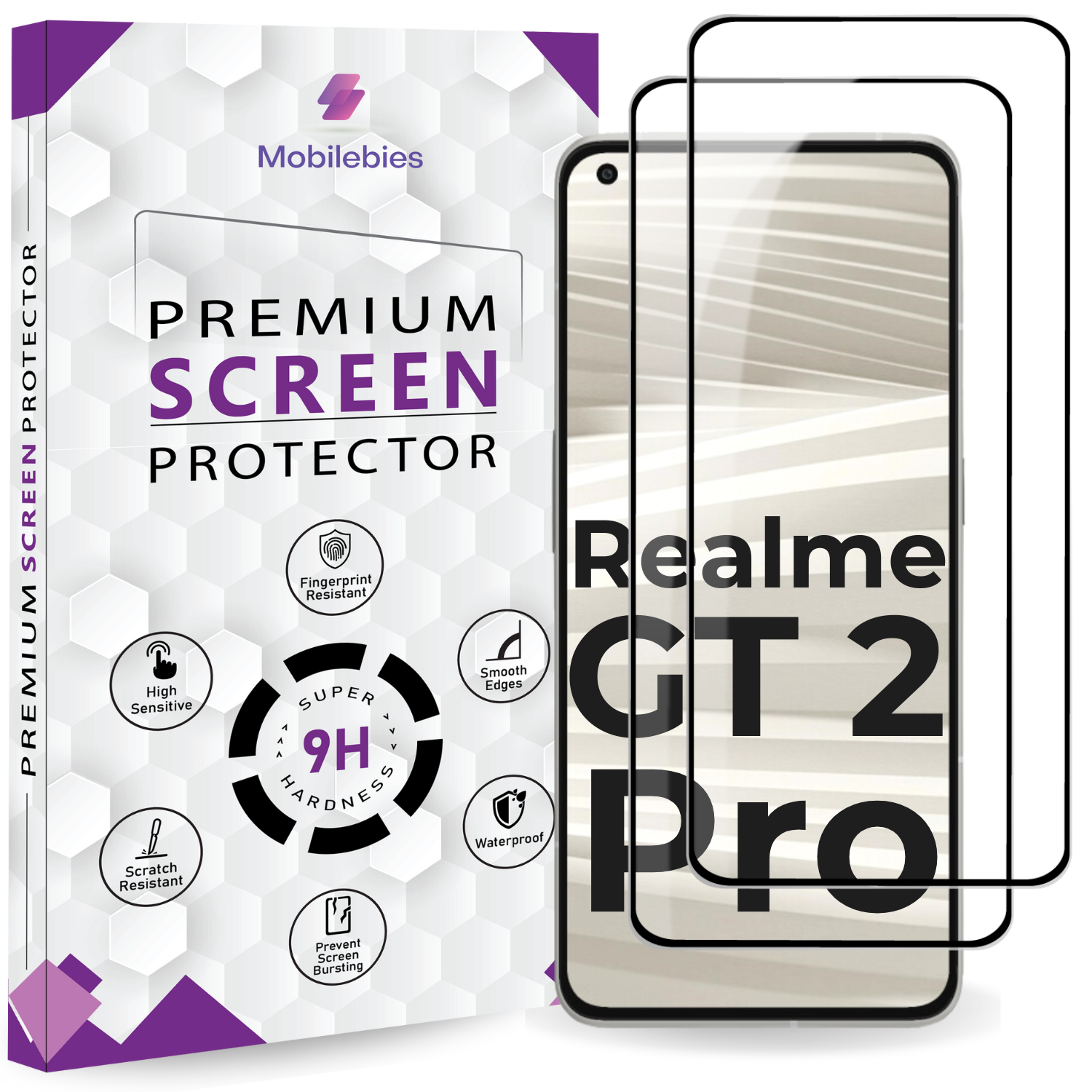 Tempered Glass for Realme GT 2 Pro Premium Screen Protector Guard Secondary image