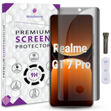 Mobilebies Realme GT 7 Pro Advanced HD+ UV Privacy Tempered Glass Screen Protector Guard