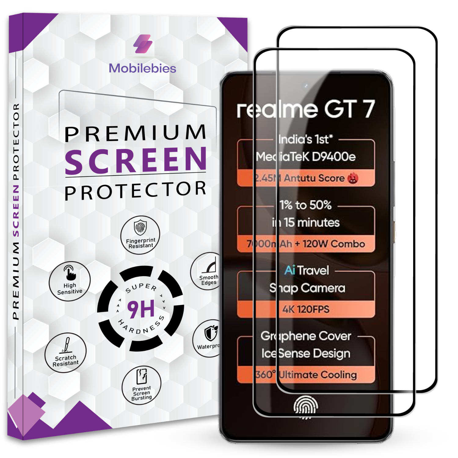 Tempered Glass for Realme GT 7 Premium Screen Protector Guard