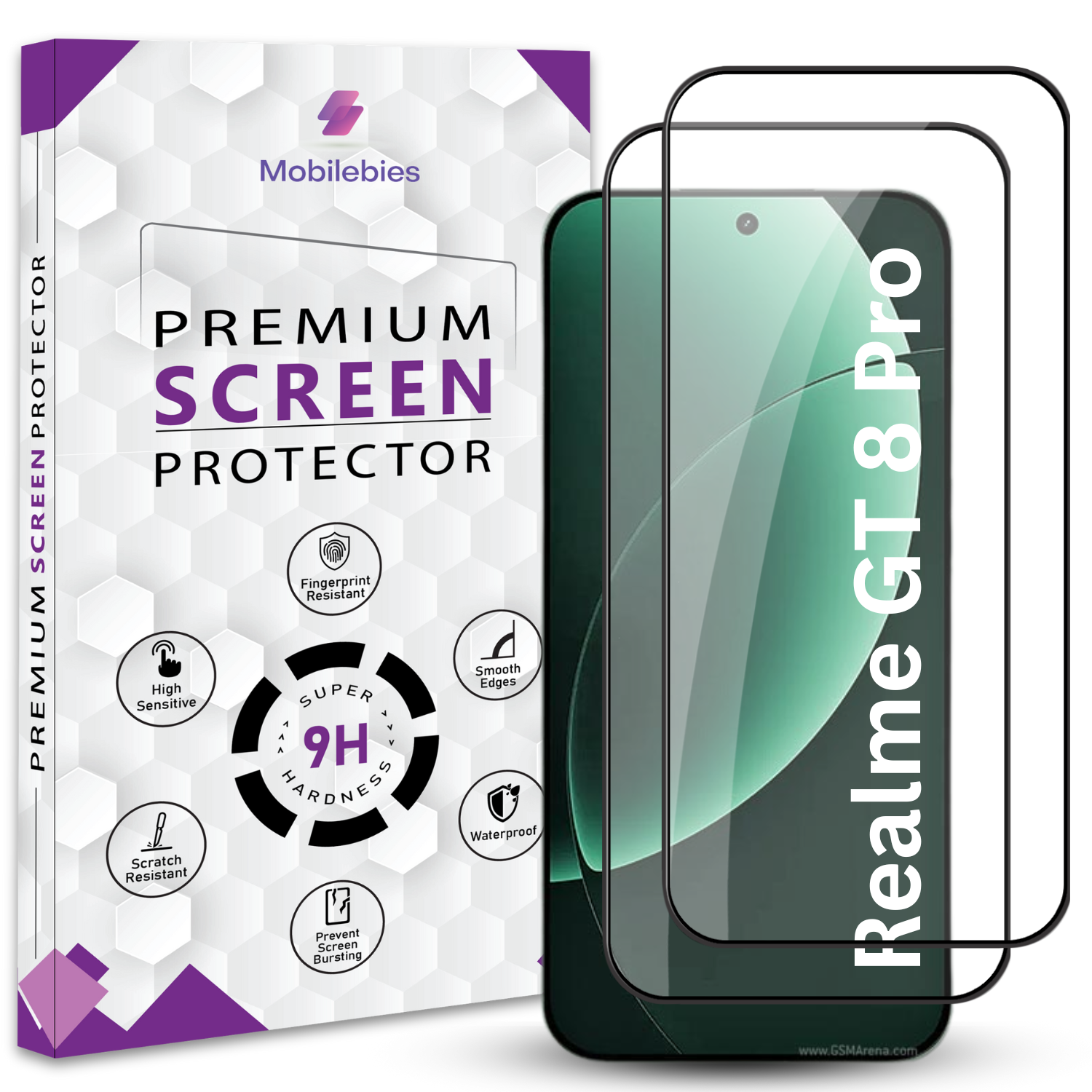 Tempered Glass for Realme GT 8 Pro Premium Screen Protector Guard Secondary image