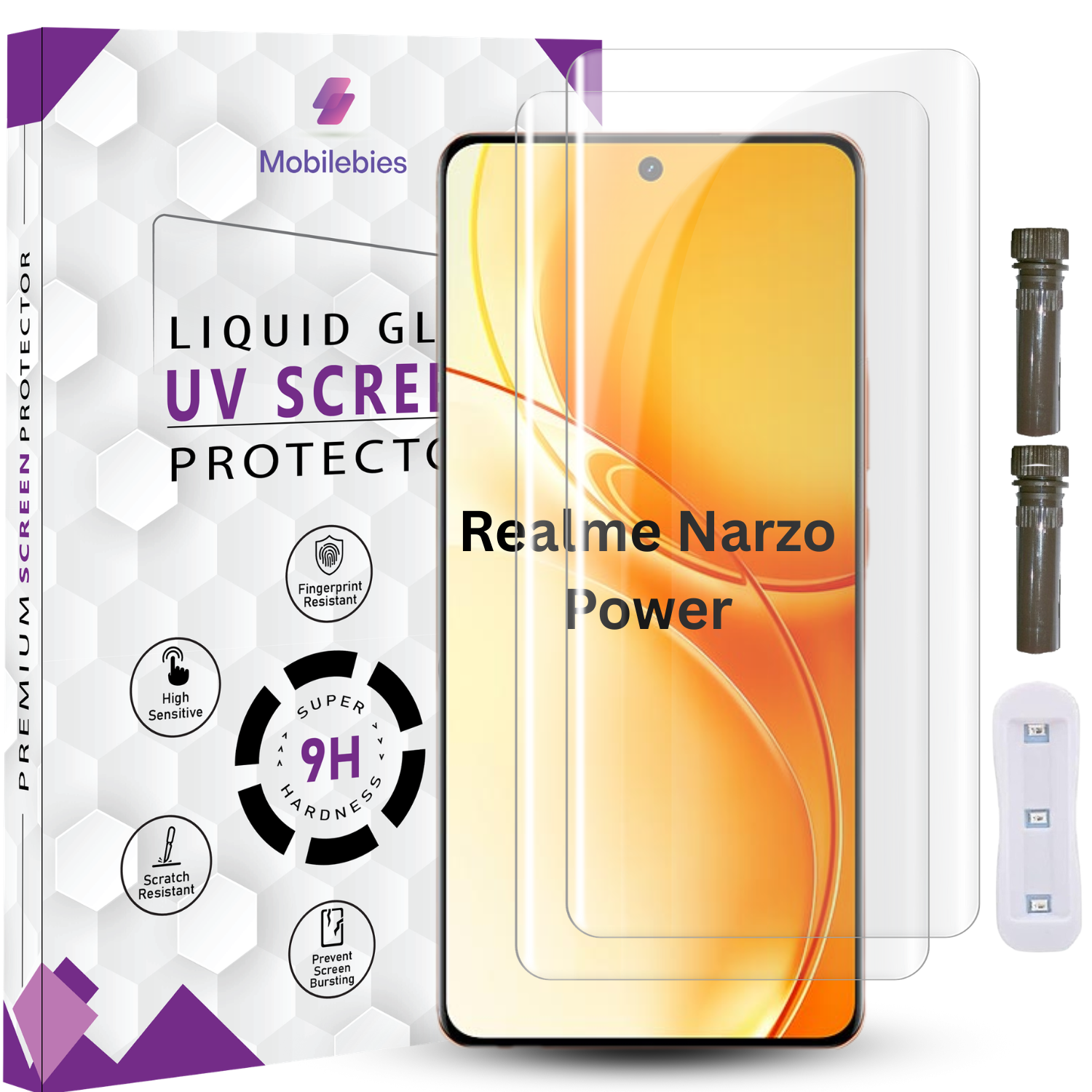 Realme Narzo Power Advanced HD+ UV Glass Screen Protector