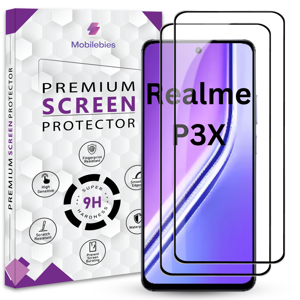 Tempered Glass for Realme P3X Premium Screen Protector Guard
