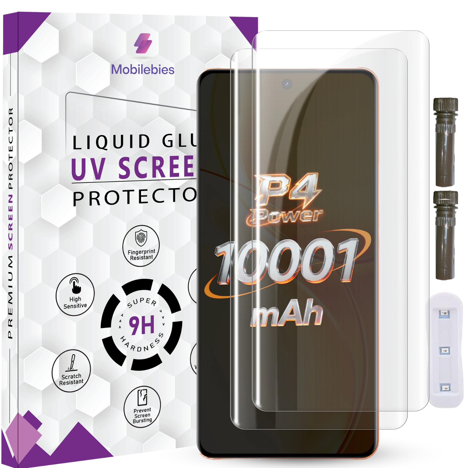 Realme P4 Power Advanced HD+ UV Glass Screen Protector Secondary image
