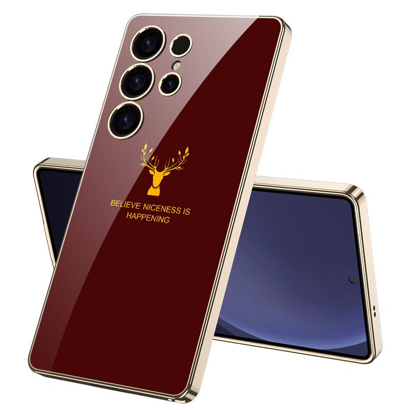 Samsung Galaxy S25 Ultra Deer Case With Soft Electroplated Edges Case Main image