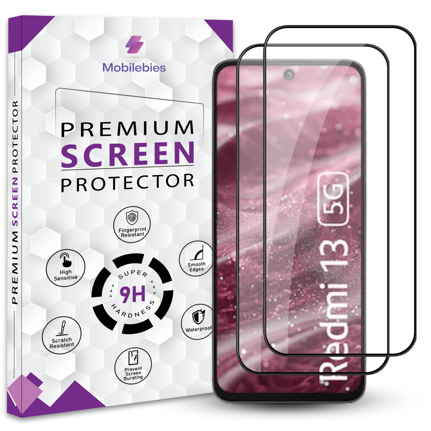 Redmi 13 OG Premium Screen Protector Secondary image
