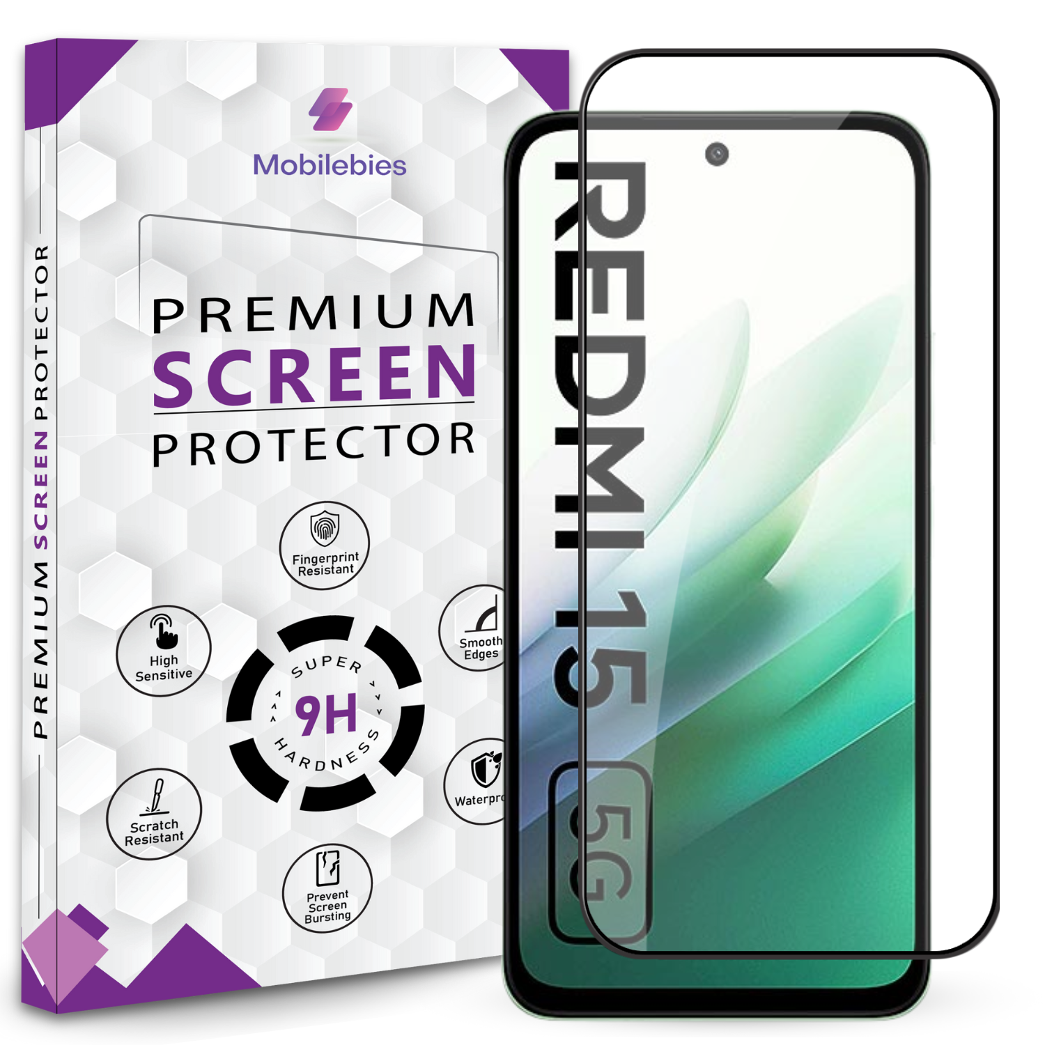 Tempered Glass for Redmi 15 Premium Screen Protector Guard Main image