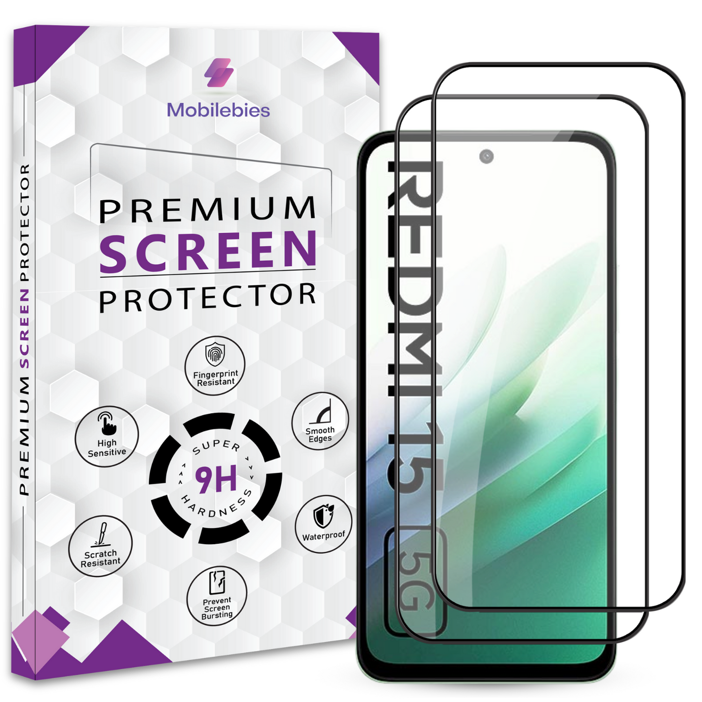 Tempered Glass for Redmi 15 Premium Screen Protector Guard