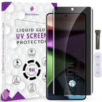 Mobilebies Redmi Note 13 Pro Plus UVPrivacy Tempered Glass Screen Protector Guard