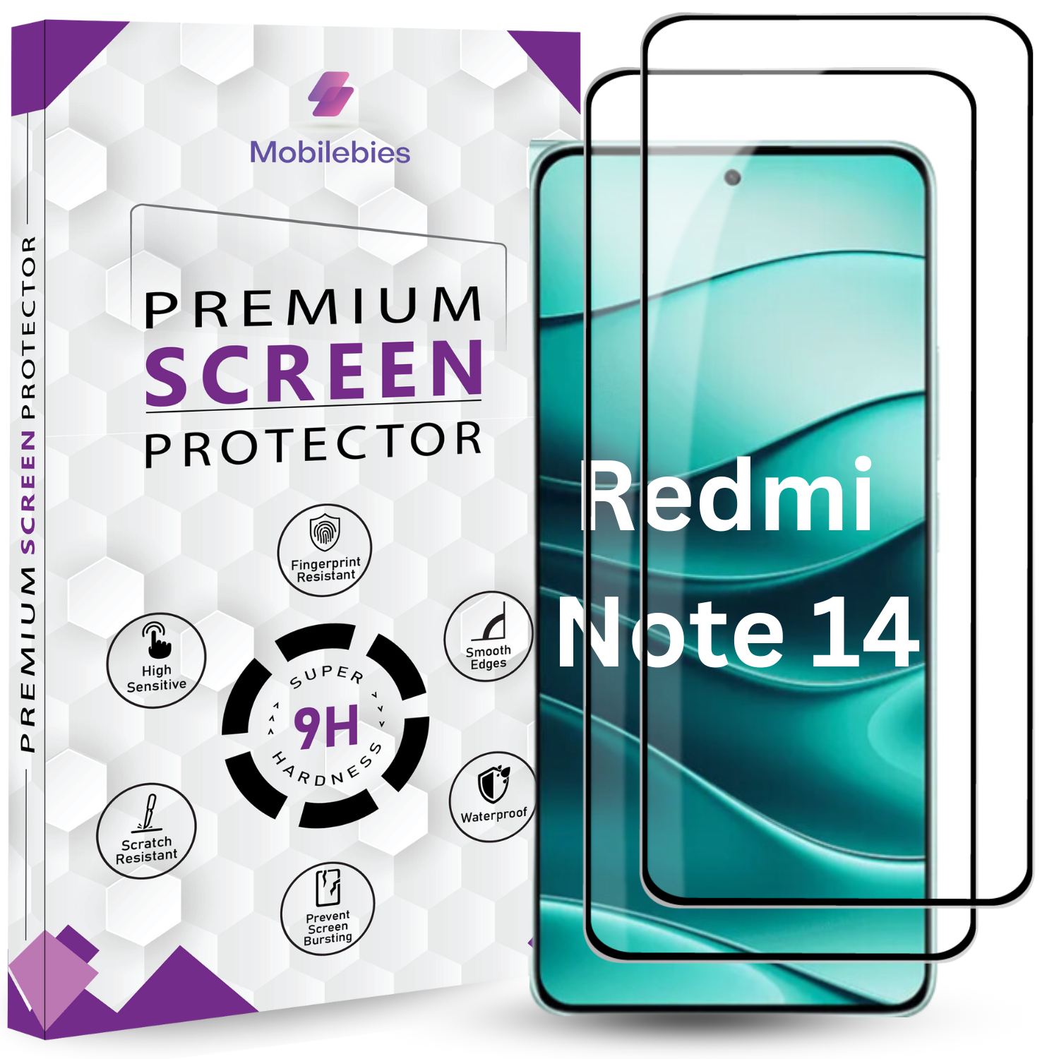Tempered Glass for Redmi Note 14 Premium Screen Protector Guard Secondary image