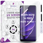 Tempered Glass For Redmi Note 14 Pro Premium HD+ UV Glass Screen Protector Guard