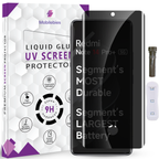 Mobilebies Redmi Note 14 Pro Plus UVPrivacy Tempered Glass Screen Protector Guard