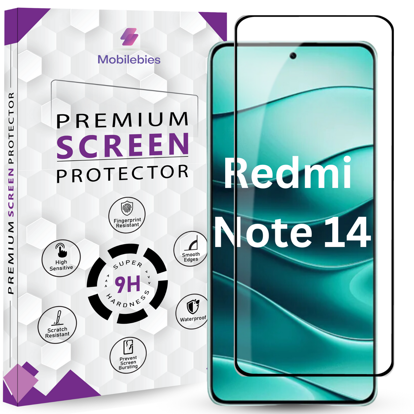 Tempered Glass for Redmi Note 14 Premium Screen Protector Guard