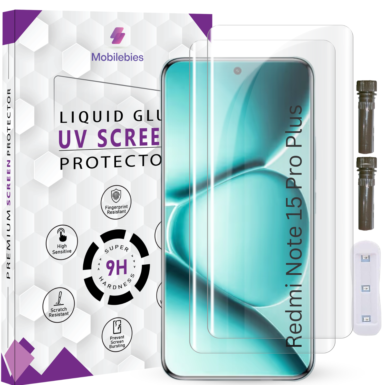 Redmi Note 15 Pro Plus Advanced HD+ UV Glass Screen Protector Secondary image