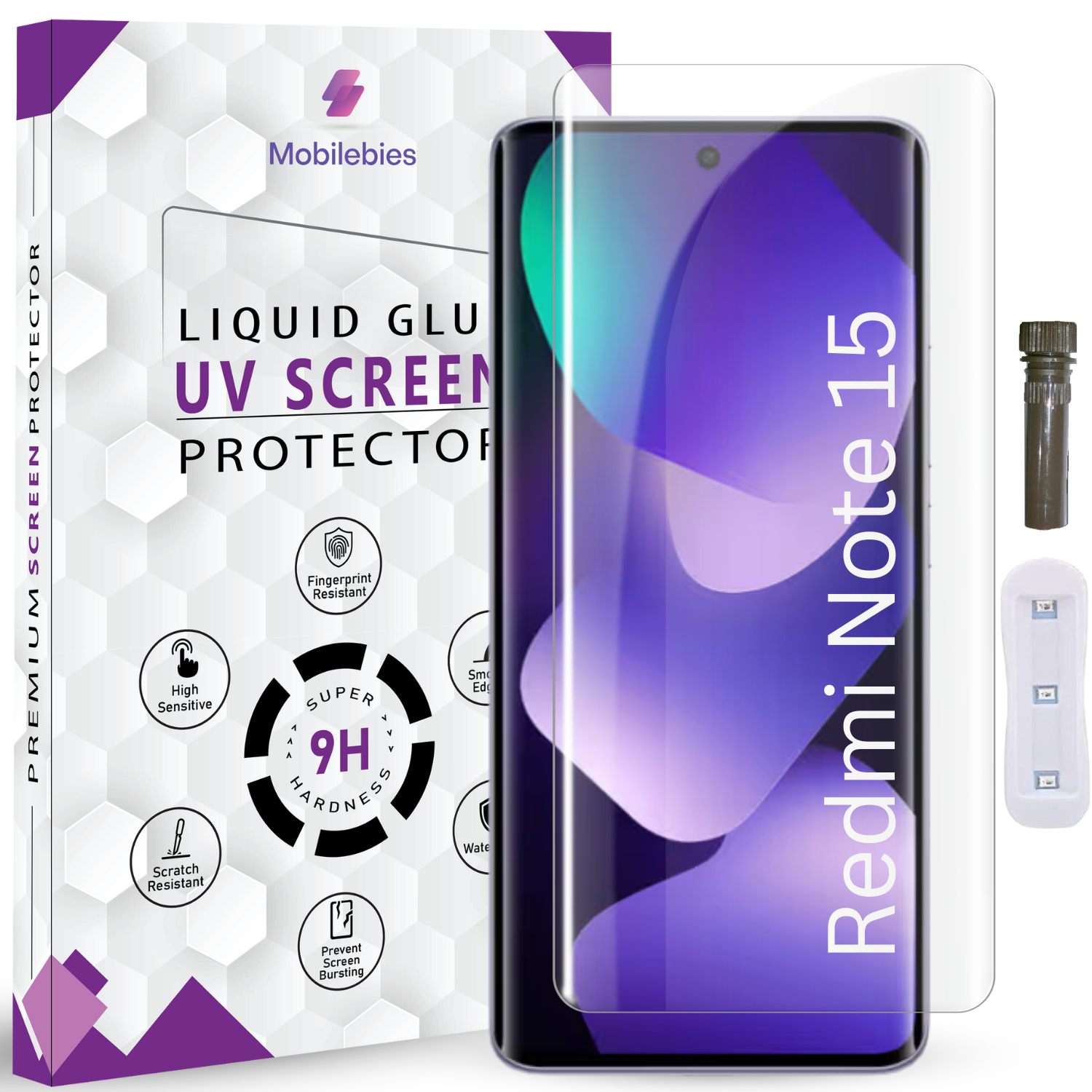 Redmi Note 15 Advanced HD+ UV Glass Screen Protector Main image