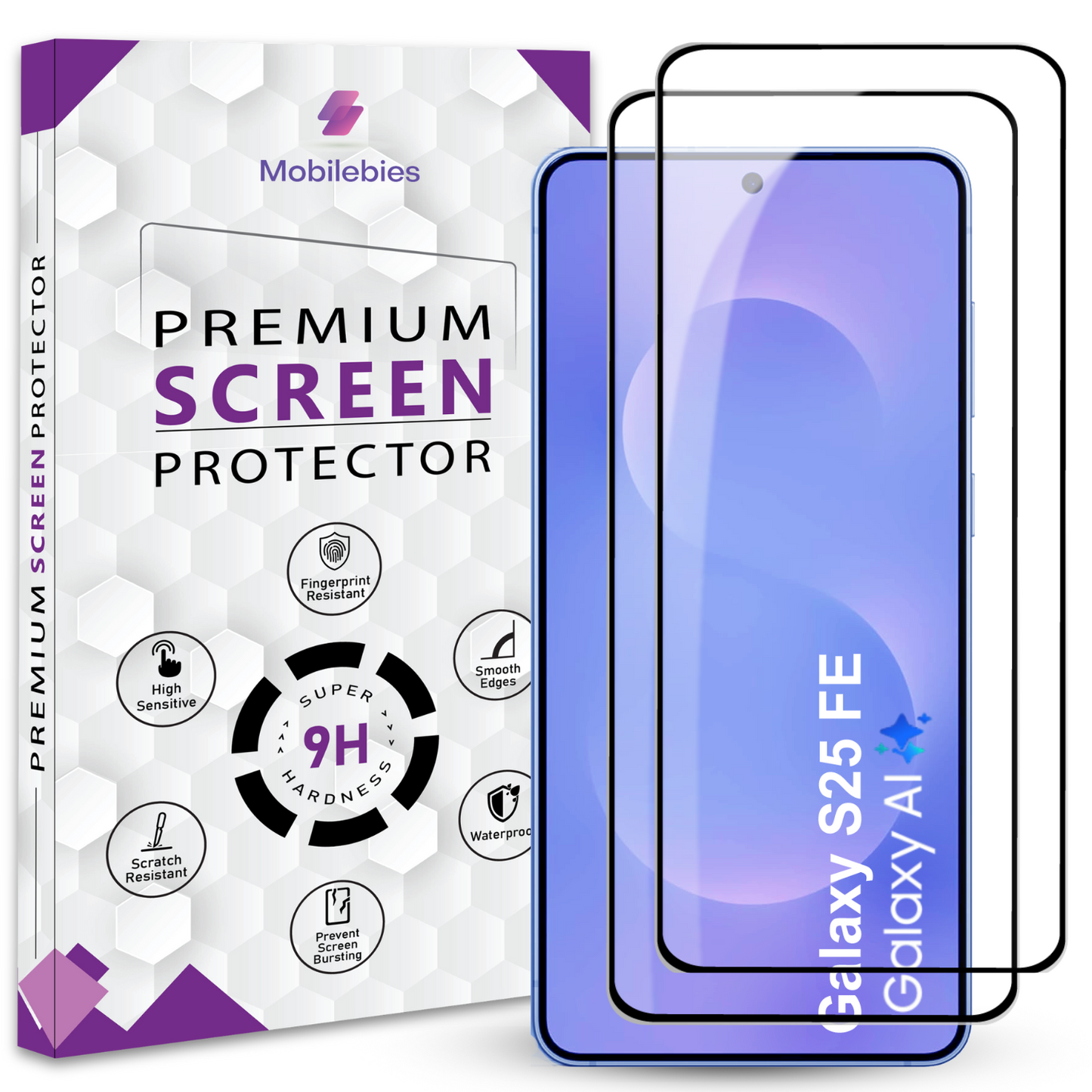 Tempered Glass for Samsung S25 FE Premium Screen Protector Guard