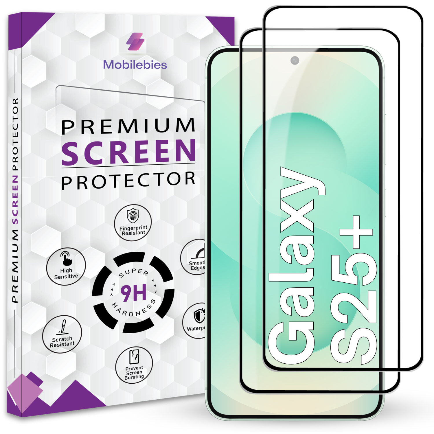 Tempered Glass for Samsung S25 Plus Premium Screen Protector Guard