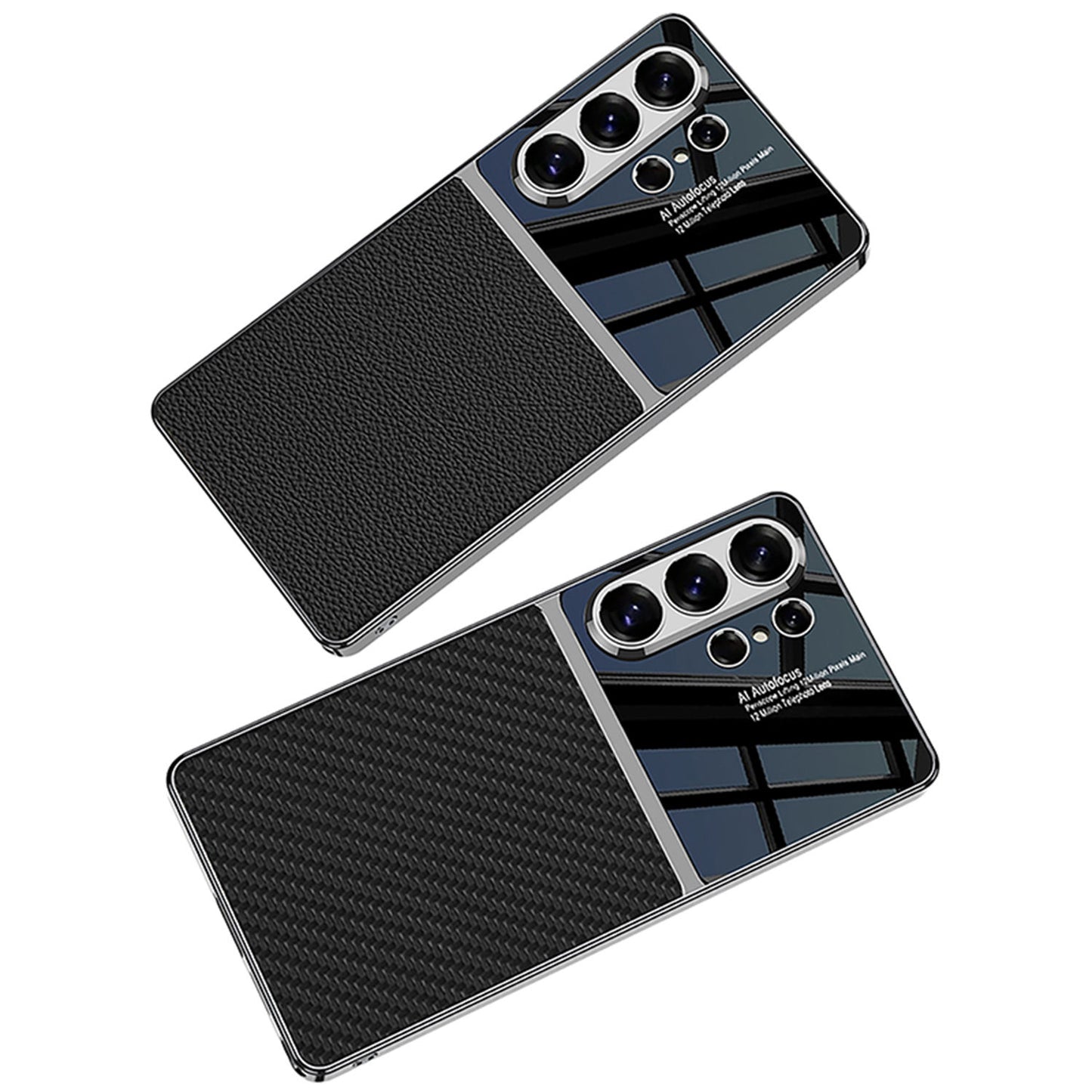 Mobilebies Samsung Galaxy S26 Ultra Half Leather Mobile Back Cover Case