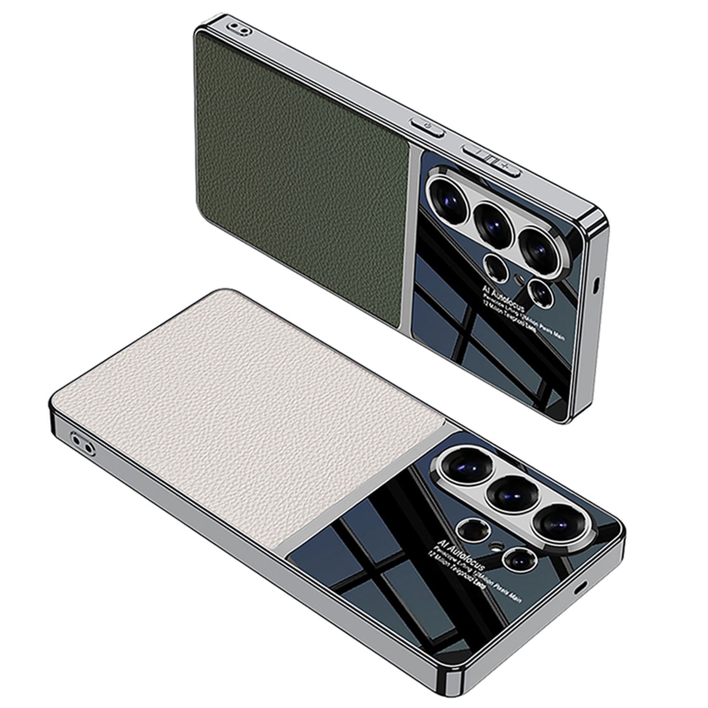 Mobilebies Samsung Galaxy S26 Ultra Half Leather Mobile Back Cover Case