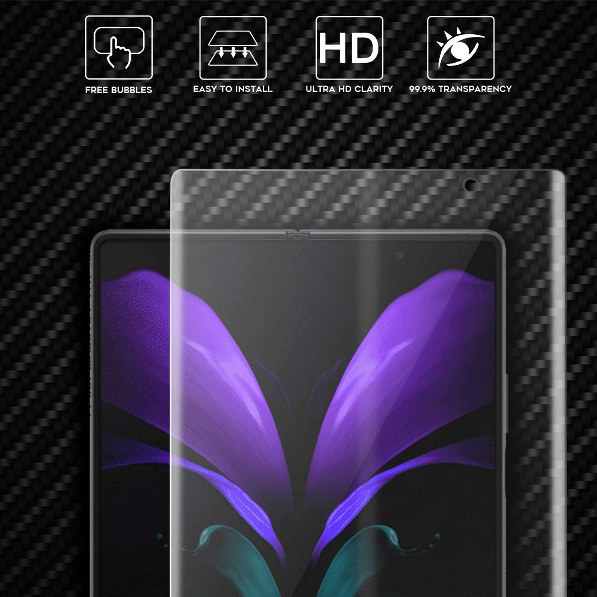 Samsung Z Fold 2 Membrane Screen Protector Secondary image