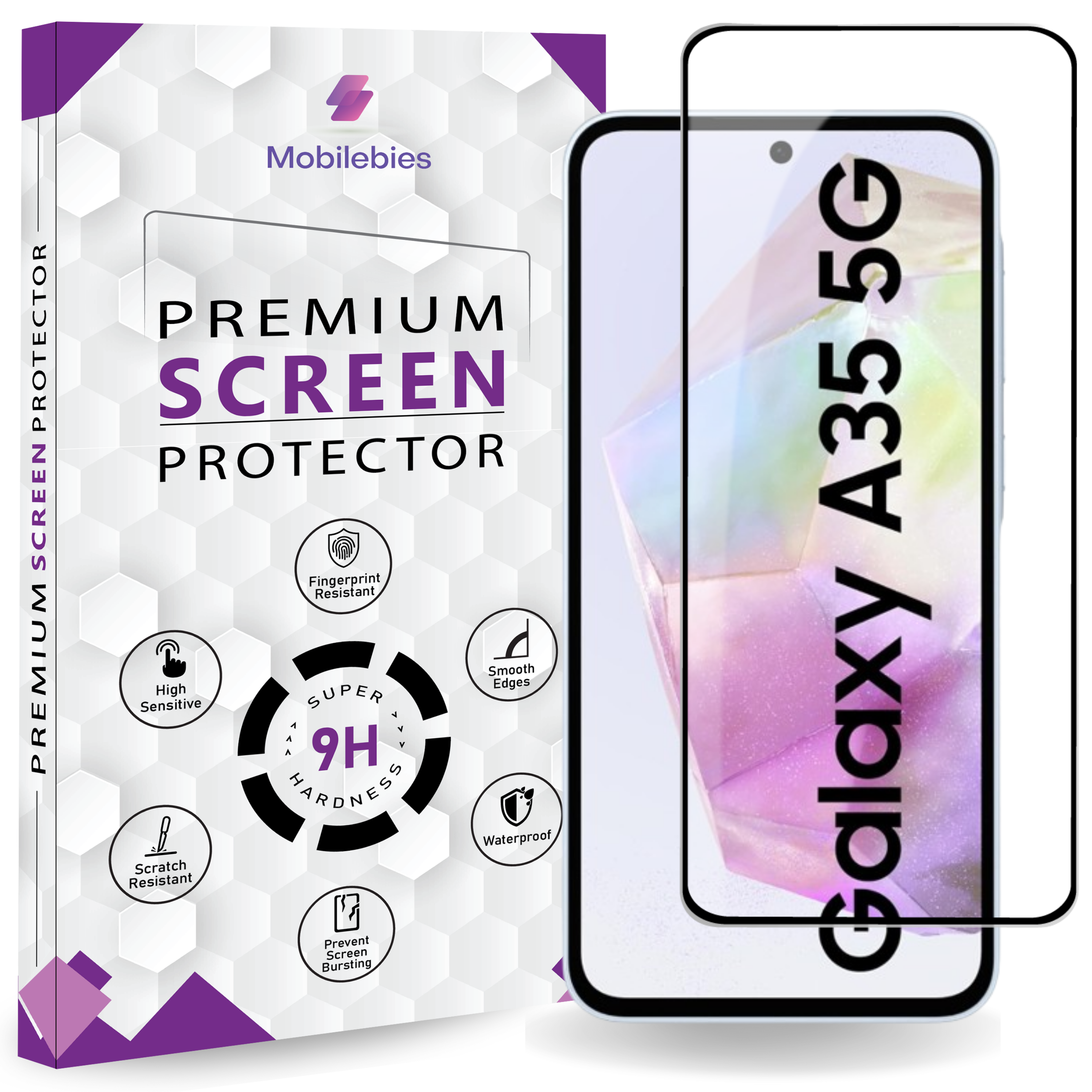 Tempered Glass for Samsung A35 Premium Screen Protector Guard Main image