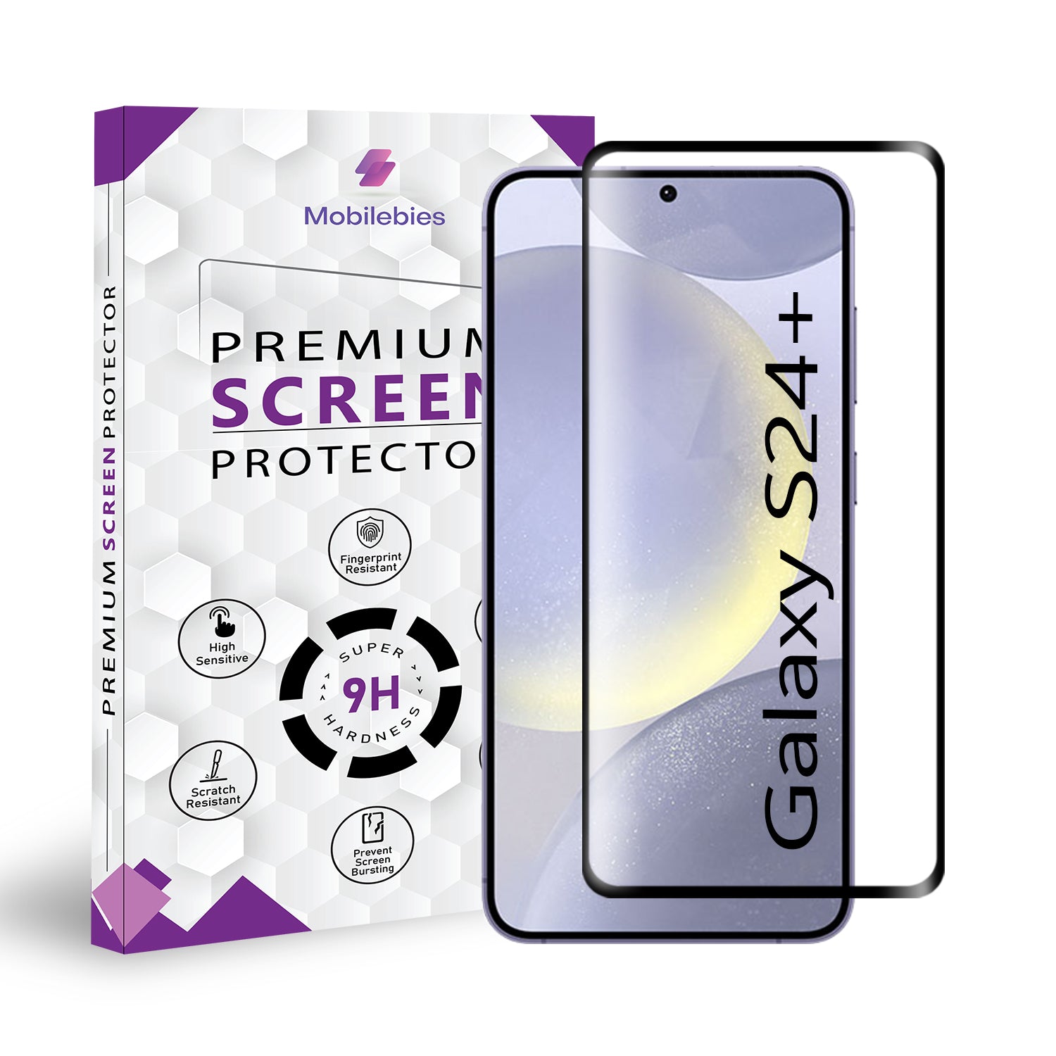 Samsung Galaxy S24 Plus Full Glue Curved Screen Protector Tempered Glass Main image