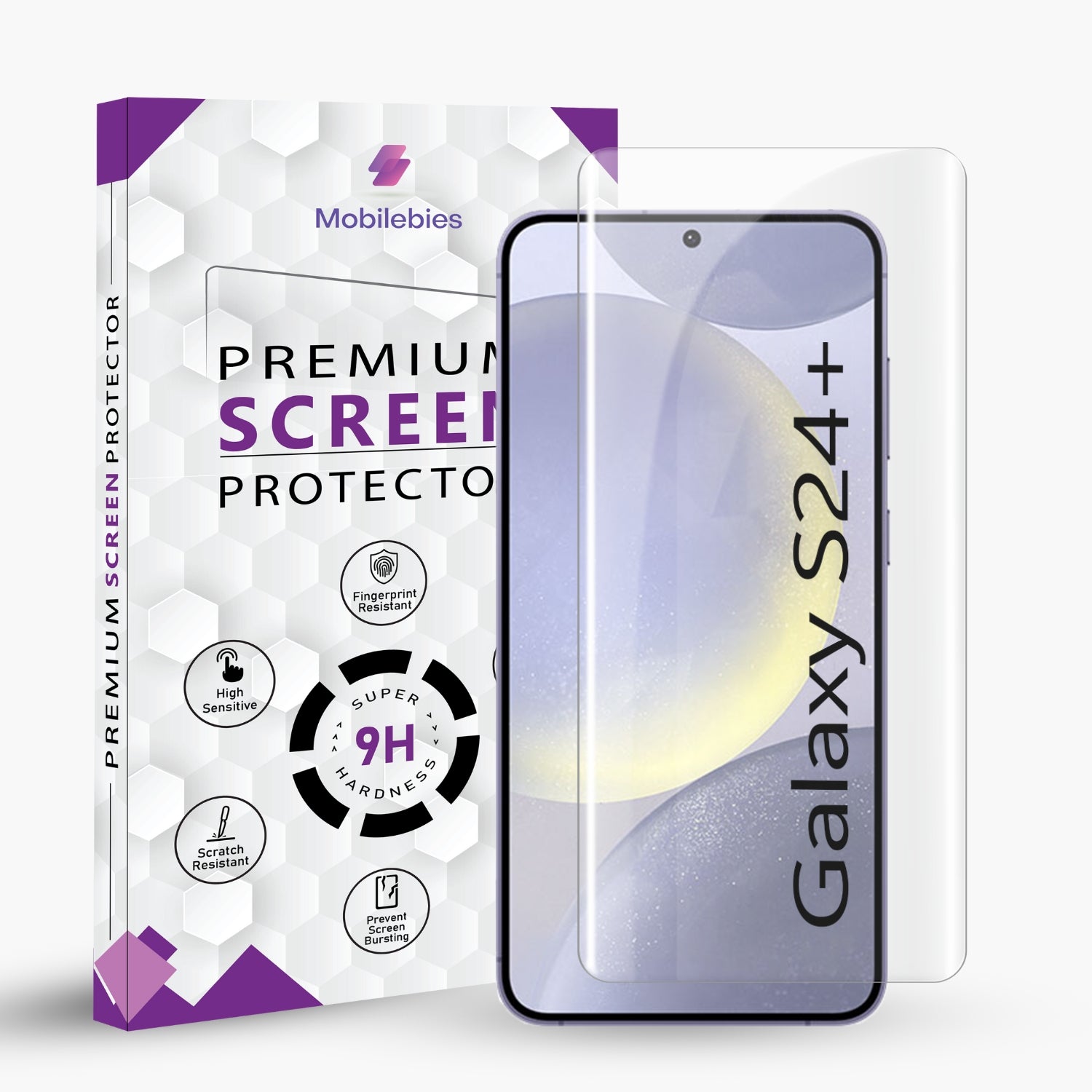 Samsung Galaxy S24 Plus Membrane Curved Screen Protector Tempered Glass Main image