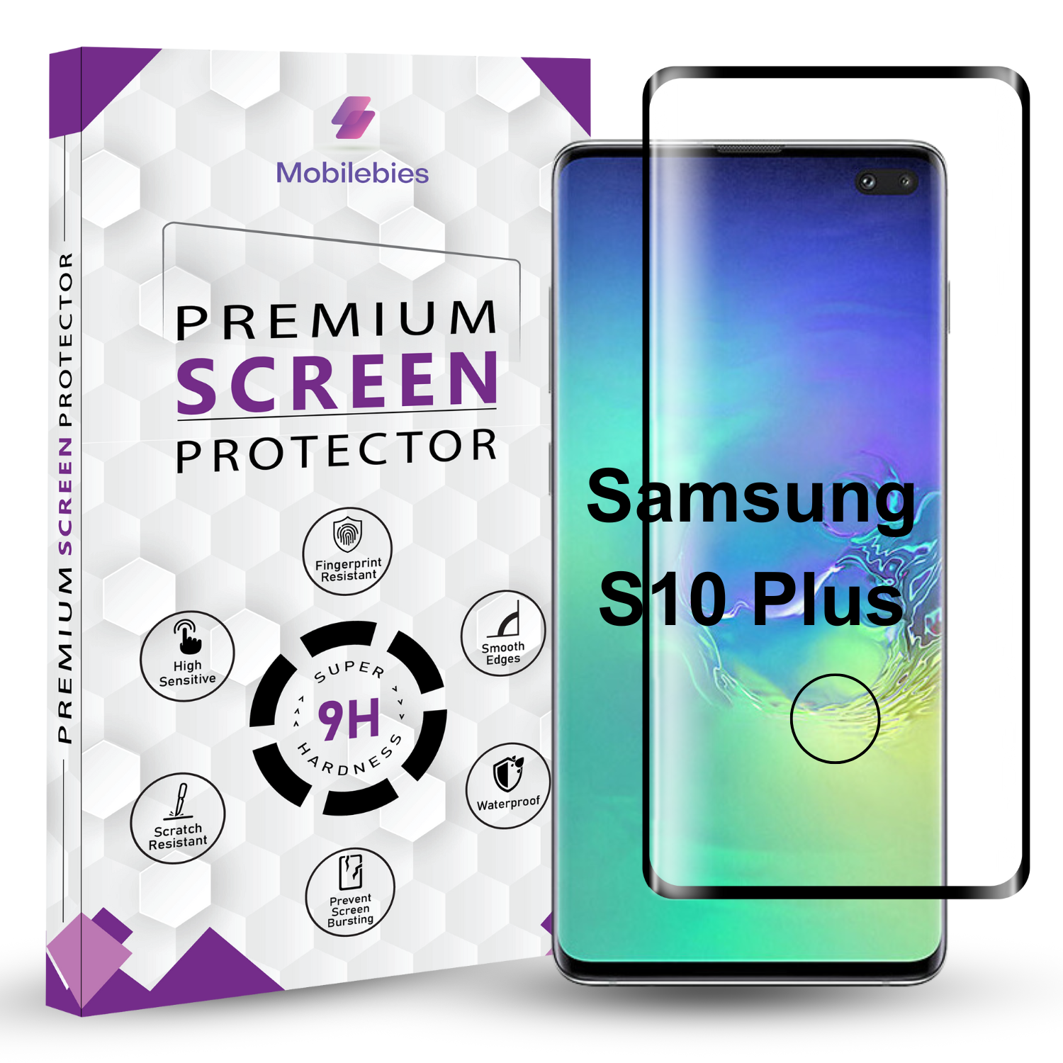 Samsung Galaxy S10 Plus Full Glue Curved Screen Protector Main image
