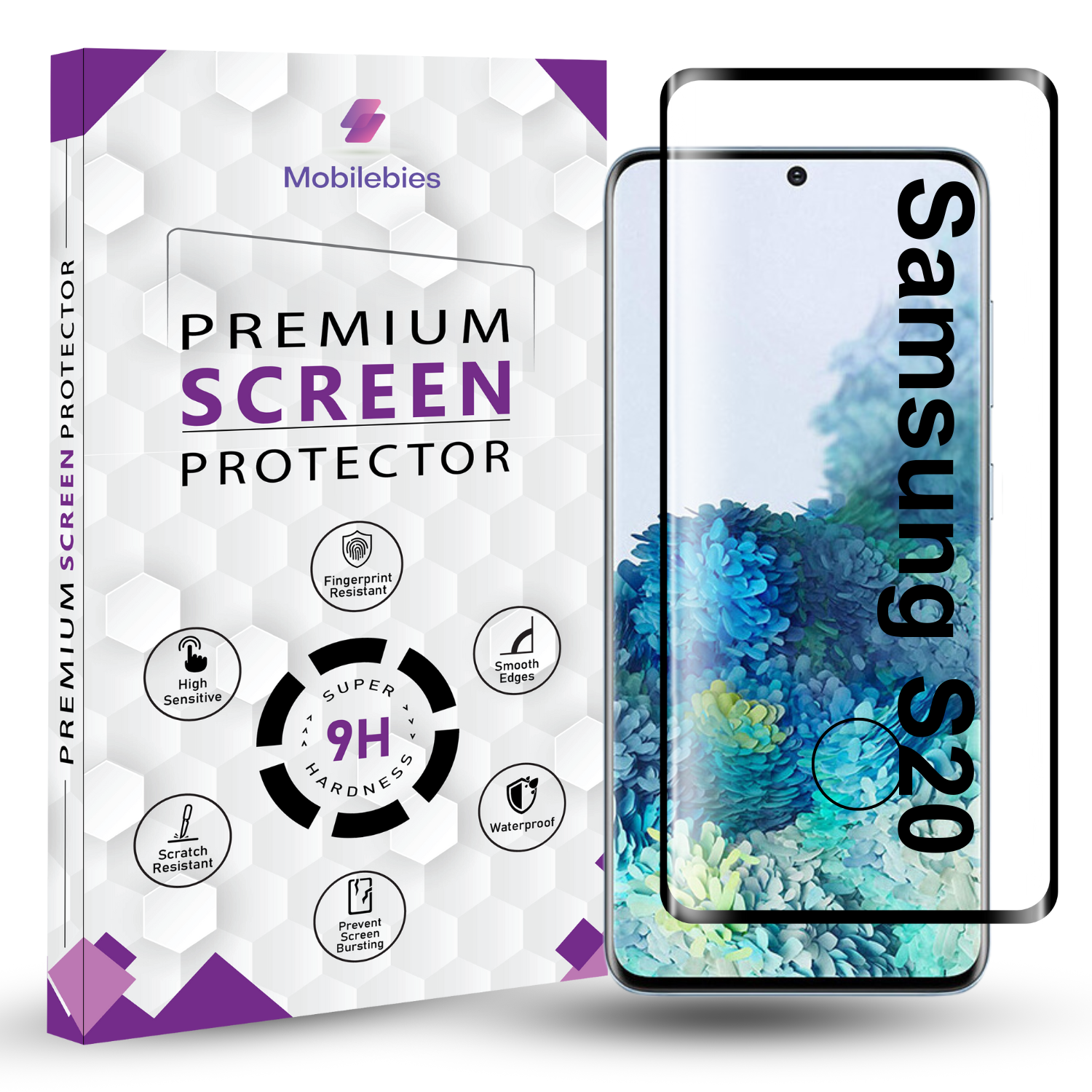 Samsung Galaxy S20 Full Glue Curved Screen Protector Main image