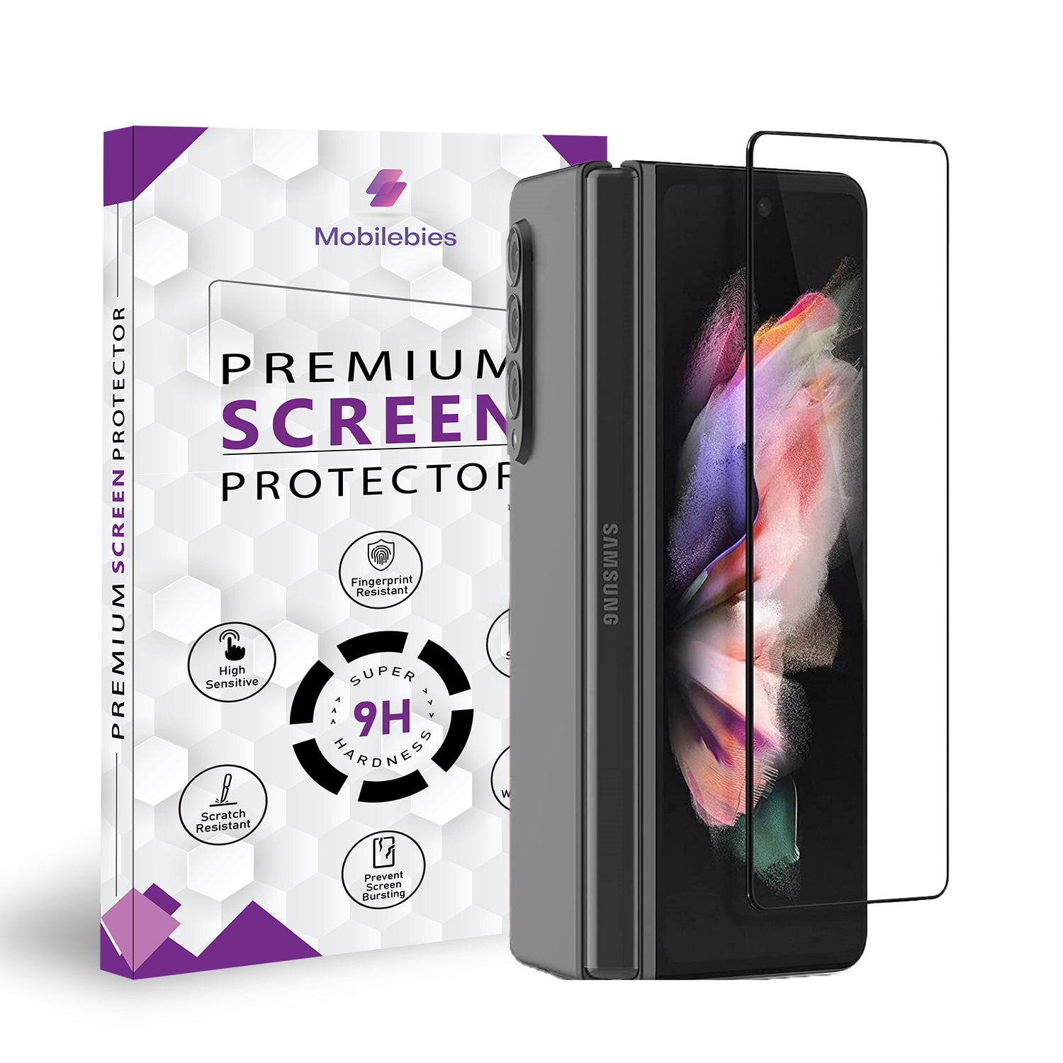 Samsung Z Fold 5 Full Glue Screen Protector Tempered Glass Main image
