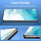 2 Pack Tempered Glass & a Camera protector for Samsung S24 Ultra Premium Screen Protector Guard & Camera Lenns Protecor