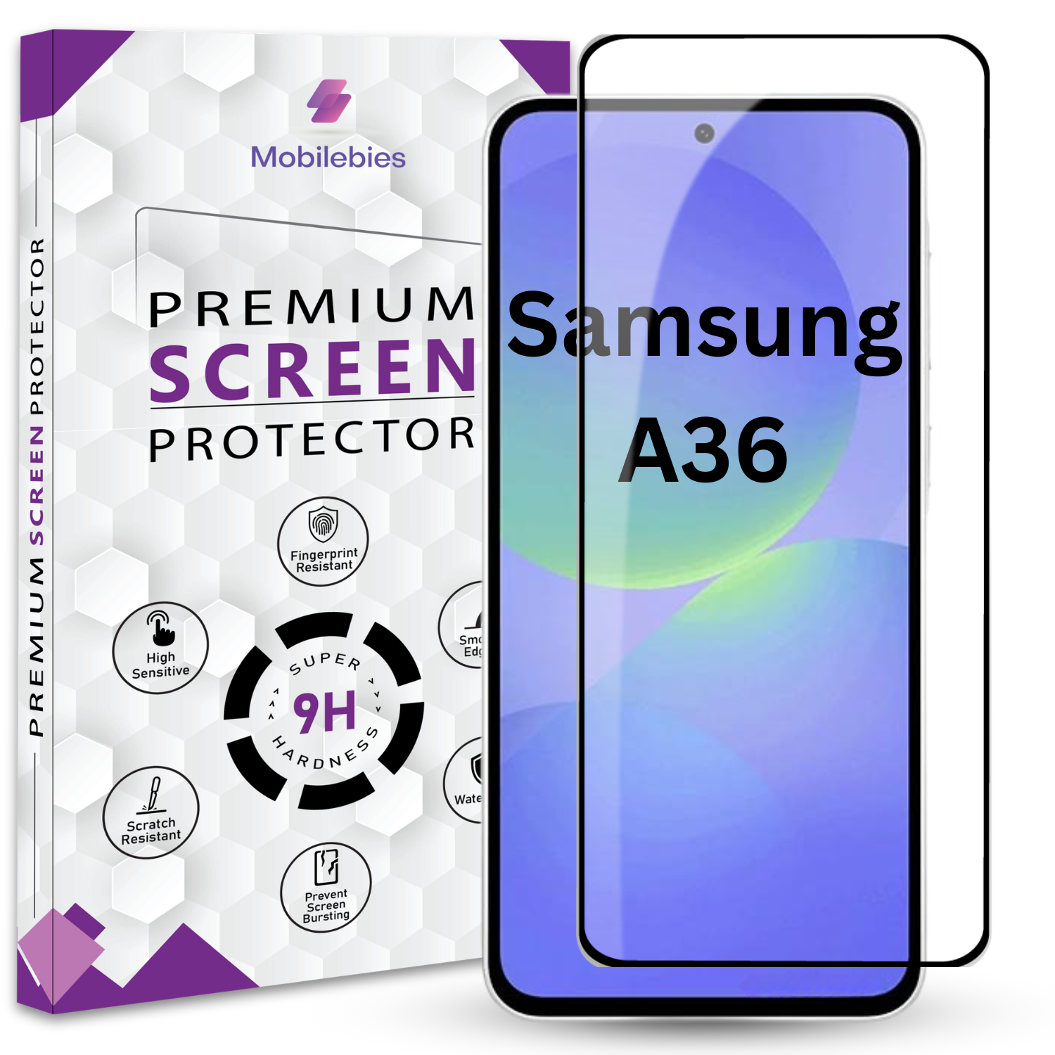 Tempered Glass for Samsung A36 Premium Screen Protector Guard Main image