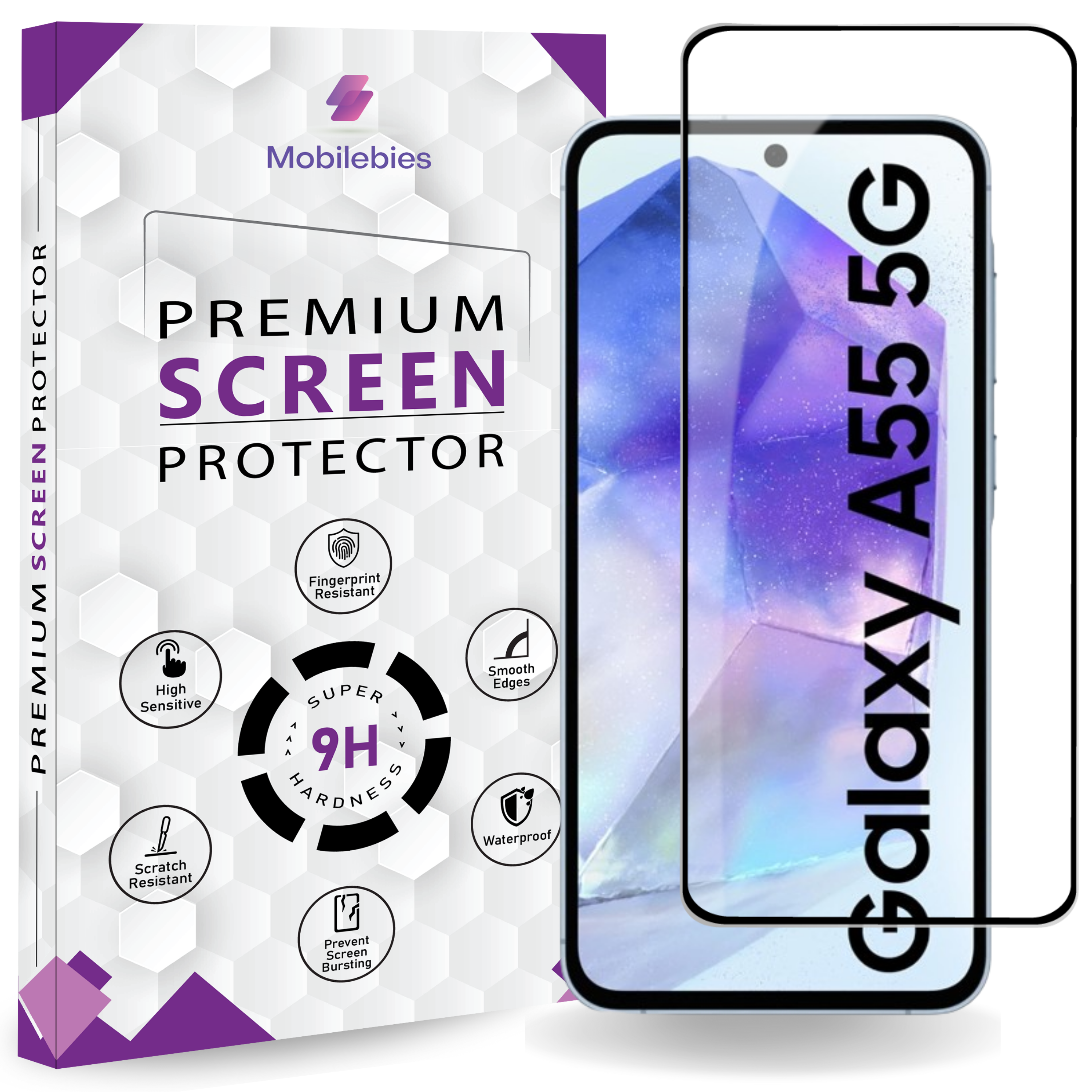 Tempered Glass for Samsung A55 Premium Screen Protector Guard Main image