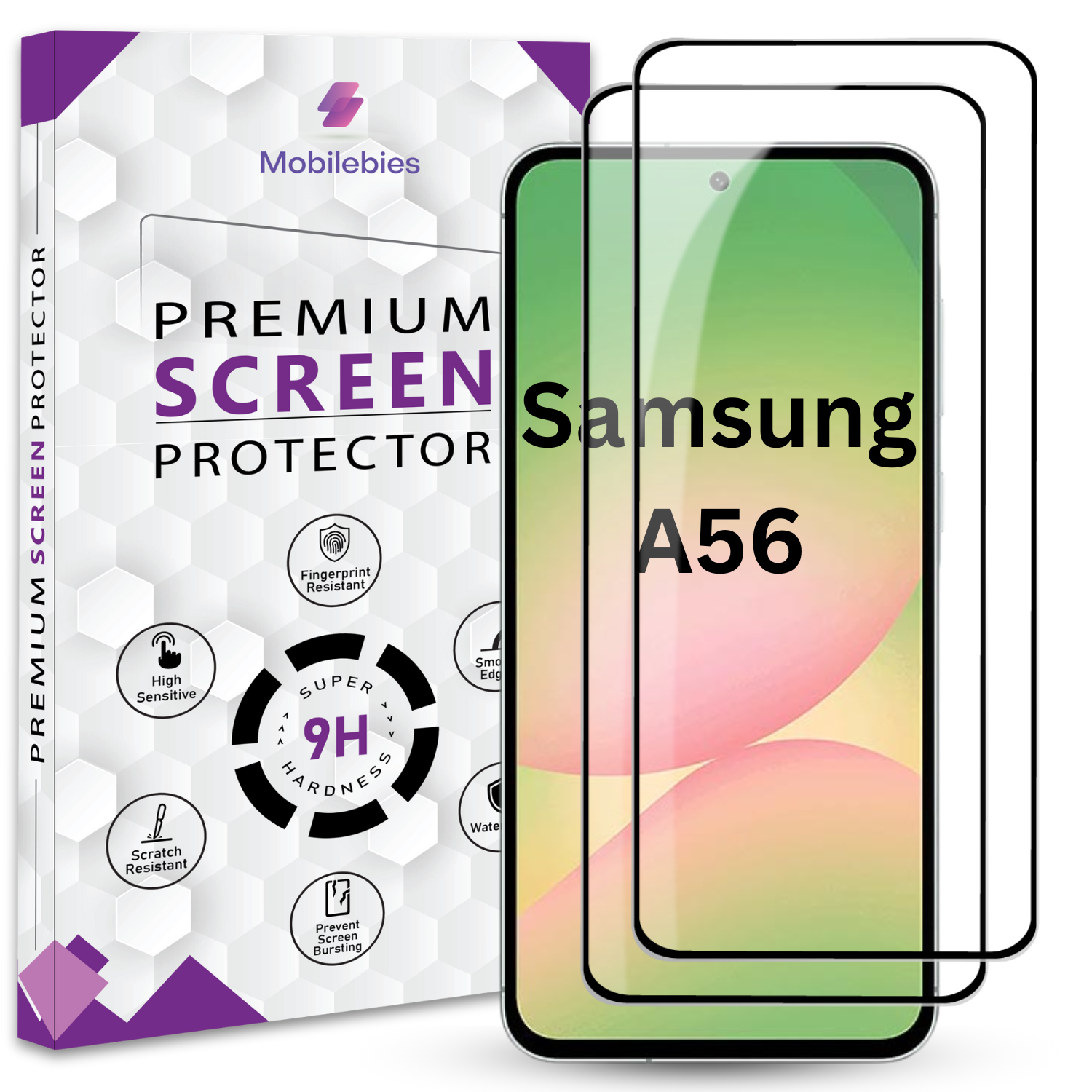Tempered Glass for Samsung A56 Premium Screen Protector Guard